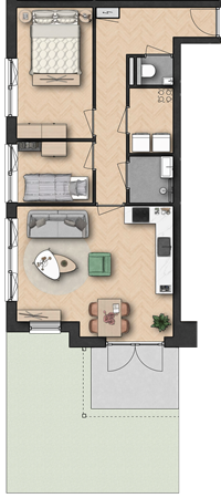 Floorplan - Brugweg Bouwnummer 3, 2741 KZ Waddinxveen